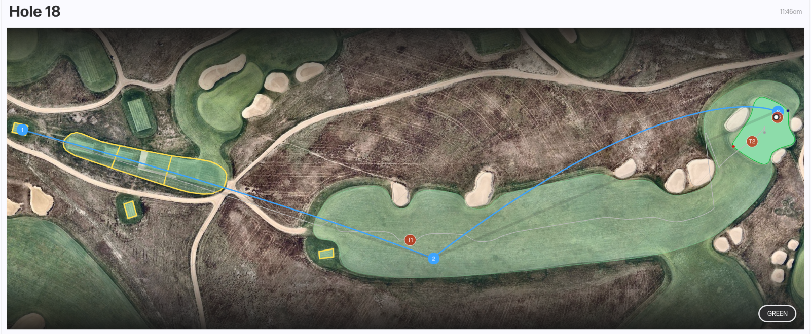 Jackson Koivun's Hole 18 Overview
