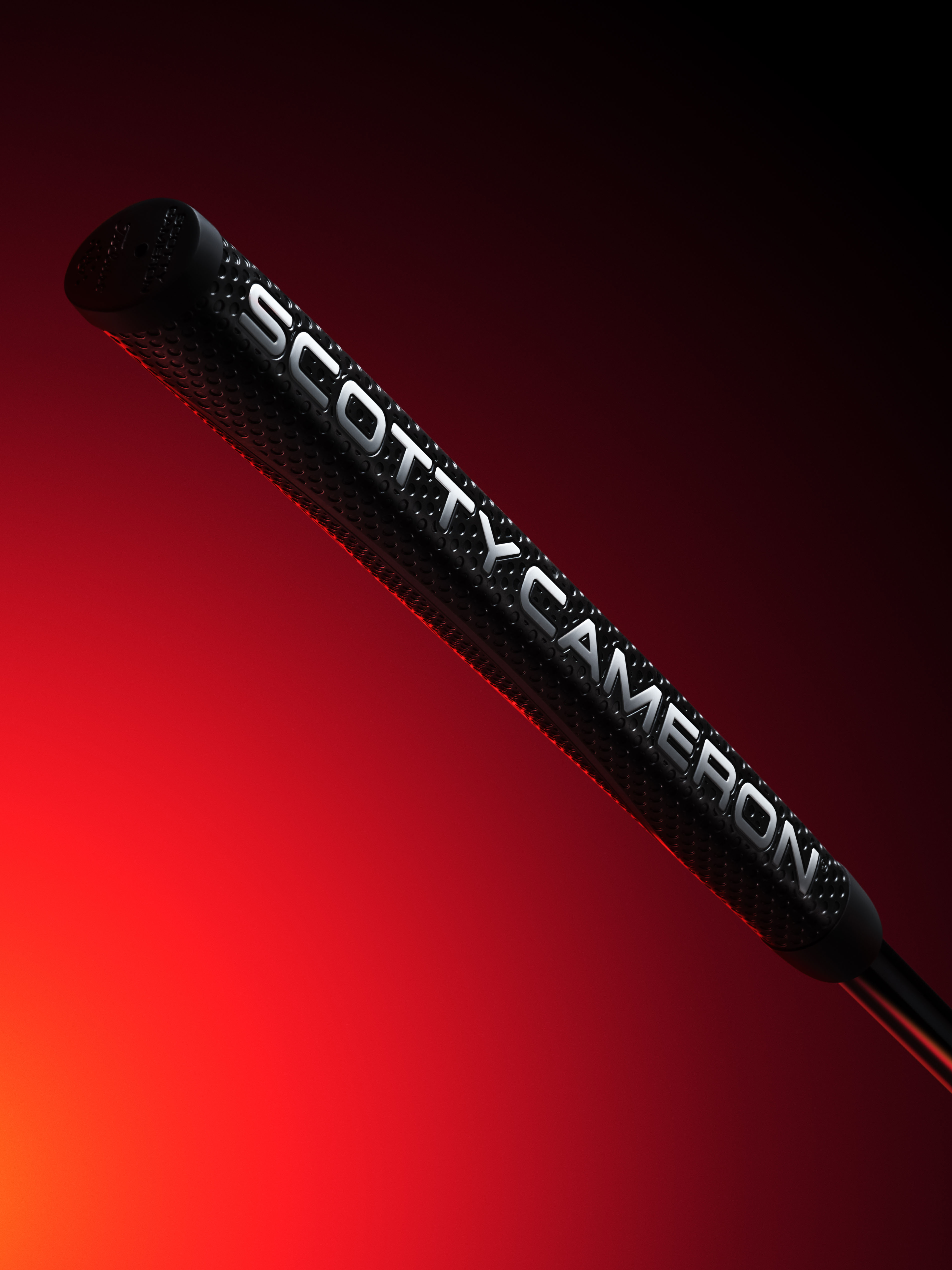Black mid-size Matador grip with white Scotty Cameron lettering