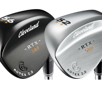 Cleveland 588 RTX 2.0 wedges in
multiple finishes