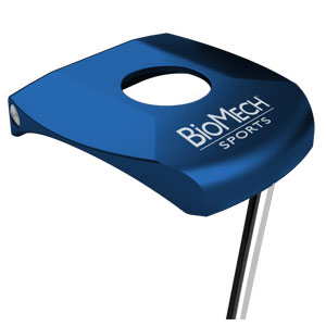 The innovative design lets the
AccuLock ACE putter remain squarely on the
target line.