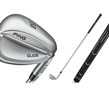 Ping Glide wedges have been re-
engineered from the grip down
