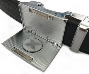 Nexbelt's Golf Series belts feature a
hidden ball marker