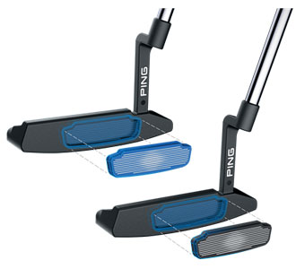 Ping Cadence TR putters
use two different inserts fit for stroke tempo.