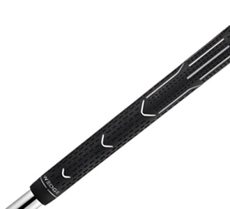 Ping's proprietary grip is 3/4 of
an inch longer to encourage gripping down.