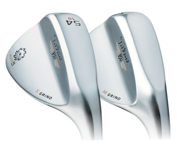 (Left to right) Comparing a 54-degree S Grind
and 54-degree M Grind wedge from Titlelist