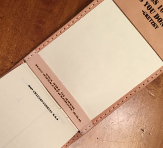 Tinbox lets you design your scorecard
holder just the way you like it.