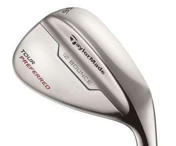 TaylorMade's Tour Preferred wedge 
features a traditionally-inspired design