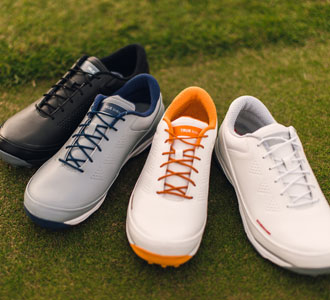 The
lightweight, spikeless Game Changer Hybrids
come in four colorways.