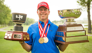 Todd Fanning with trophies