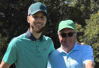 Stephen Curry and George Kelley
