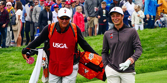 Fitting farewell: Hovland breaks U.S. Open record in am swan song