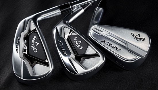 Callaway releases three new Apex forged iron models for 2021