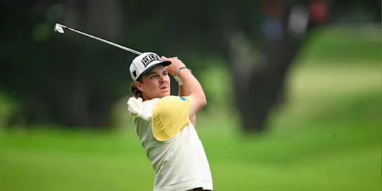 John Daly II tees off at The Olympic Club during the U.S. Amateur